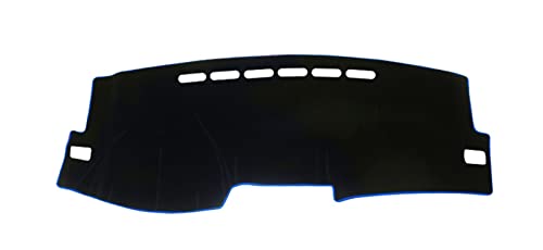 SRQORT Dashboard Cover Für Toyota Für Corolla Für Axio 2007-2011 Auto Dashboard Abdeckung Matte Instrument Schreibtisch Pad Anti-Uv Matten Armaturenbrettabdeckung(LHD Blue) von SRQORT