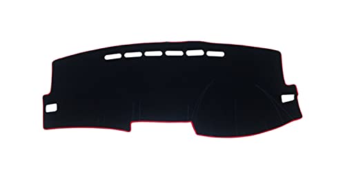 SRQORT Dashboard Cover Für Toyota Für Corolla Für Axio 2007-2011 Auto Dashboard Abdeckung Matte Instrument Schreibtisch Pad Anti-Uv Matten Armaturenbrettabdeckung(RHD Red) von SRQORT