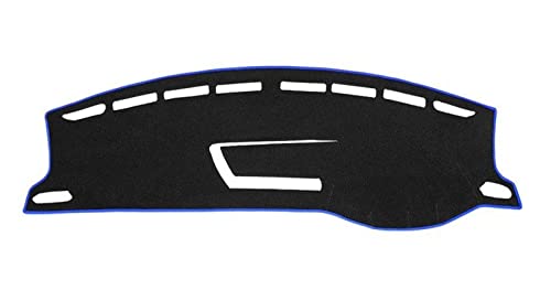 SRQORT Dashboard Cover Für VW Für T-Cross 2018 2019 2020 2021 Auto-Armaturenbrett-Abdeckungsmatte Vermeiden Sie Leichte Pad-Instrumentenplattform-Teppiche Armaturenbrettabdeckung(RHD Blue) von SRQORT