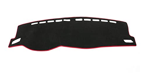 SRQORT Dashboard Cover Für VW Für T-ROC Für T ROC 2022 2021 2020 2019 2018 Auto Dashboard Abdeckung Sonnenschutz Matten Anti-Uv Pad Teppich Armaturenbrettabdeckung(LHD Front Red) von SRQORT