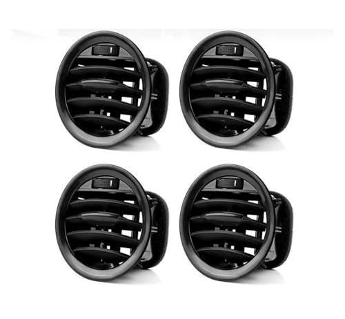 SRQORT Lüftungsgitter Für Opel ADAM Für Corsa D MK3 2007 2008 2009 2010 2011-2015 Air Vent Outlet Teile 13417363 2201099 Dashboard A/C Air Vent Grille Luftauslassgitter(4pcs Glossy Black) von SRQORT