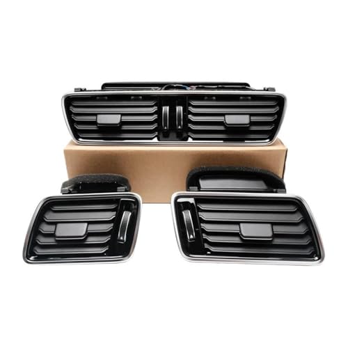 SRQORT Lüftungsgitter Für VW Für Passat B6 B7 Für CC R36 Auto Front Dashboard Klimaanlage Outlet A/C Klimaanlage Vents 3AD819728 3AD819702 3AD819701 Luftauslassgitter(Paint 1 Set) von SRQORT