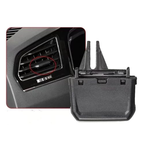 SRQORT Lüftungsgitter Für VW Für Tiguan MK2 2017 2018 2019 2020 2021 Auto Front Dashboard Klimaanlage Outlet A/C Klimaanlage Vents Tab Clip Pick Luftauslassgitter(1pc Left Side) von SRQORT