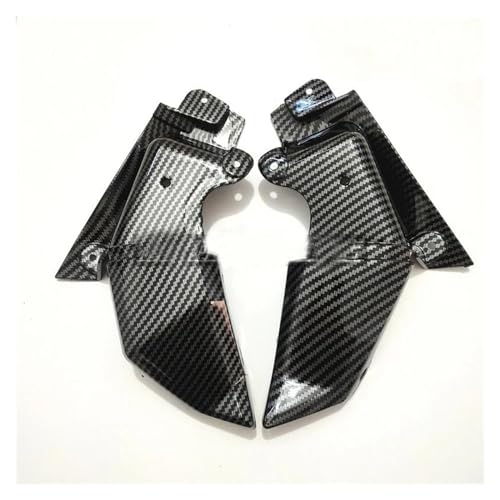 SRQORT Wind Wing Spoiler Für Z800 Seite Verkleidung Innere Gugel Abdeckung Panel Motorrad Teil Für Kawasaki Für Z 800 2013 2014-2021 Carbon Faser Motorradspoiler(Kohlenstoff-Look) von SRQORT