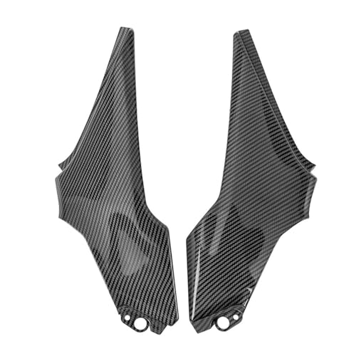 SRQORT Wind Wing Spoiler Motorrad Carbon Sitz Rahmen Seite Abdeckung Verkleidung Bank Gugel Panel Für Kawasaki Für Z900 2017-2021 Für Z 900 Motorradspoiler(Kohlenstoff-Look) von SRQORT