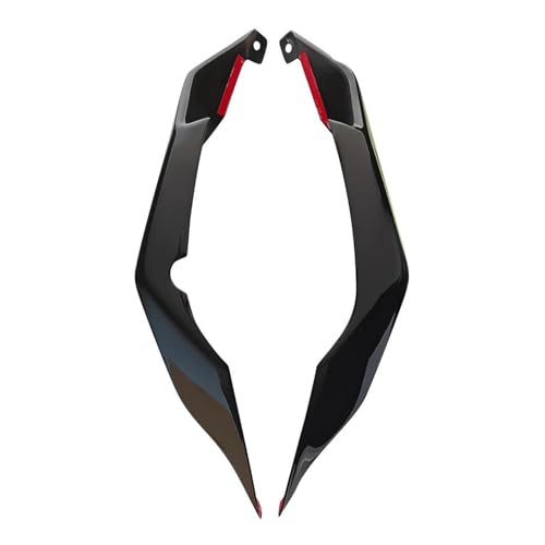 SRQORT Wind Wing Spoiler Motorrad-Heckverkleidung Mit Festem Windflügel Für Kawasaki ZX-10R ZX10R ZX-10RR 2016–2020. Aerodynamische Seitenspoiler-Winglets Motorradspoiler(Schwarz glänzend) von SRQORT