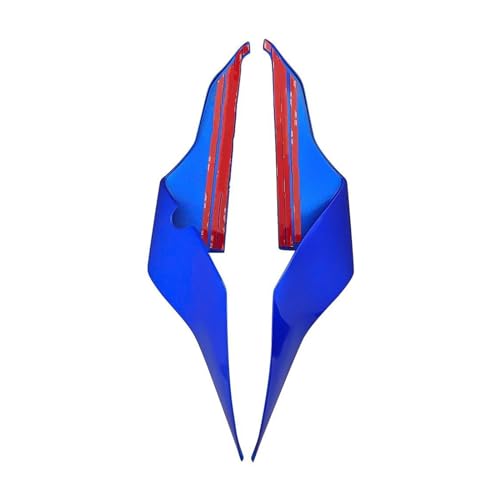 SRQORT Wind Wing Spoiler Motorrad Hinten Side Cowling Für YZFR3 YZF R3 2019-2023 Retrofit Aerodynamische Seite Feste Flügel Winglet Spoiler Verkleidung Flügel Motorradspoiler(Blau) von SRQORT