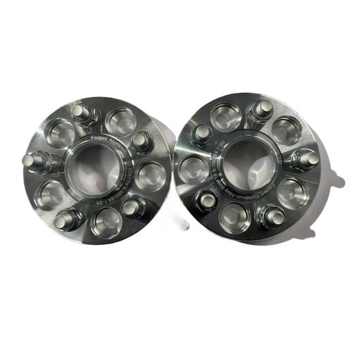 WheelSpacers 1pc Rad Adapter Spacer PCD 5x100 Hub Bohrung 54,1mm Lug Studs M12x1.5 Dicke 15/20/25/30/35/40mm(35mm x 1Piece) von SRQORT