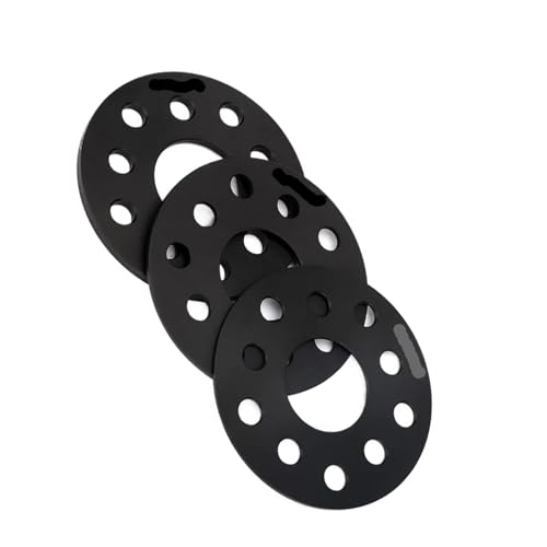 WheelSpacers 2/4 Stück 3/5/810 mm Spurverbreiterung Adapter PCD 5x114,3 CB 60,1 mm 5 Ösen für Lexus Universal Series Auto(2PCS 5mm Black) von SRQORT