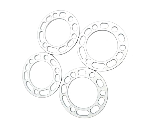 WheelSpacers 2/4 Stück 6mm Universal-Radverbreiterungen Schraubenmuster 5 x 5,5 5 x 139,7 6 x 5,5 6 x 139,7 Radnabenadapter TÜV für Chevy(6mm 4pcs) von SRQORT