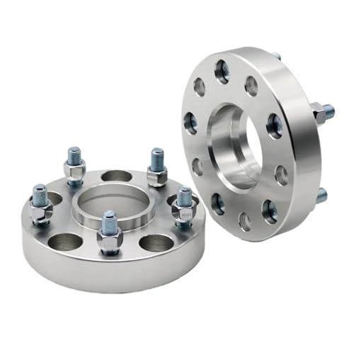 WheelSpacers 2 stück 20/25/30/35/40/50mm PCD 5x 114,3 CB 67,1mm Rad Spacer Adapter 5 Lug Für Motoren Auto(2PCS 35mm Silver) von SRQORT
