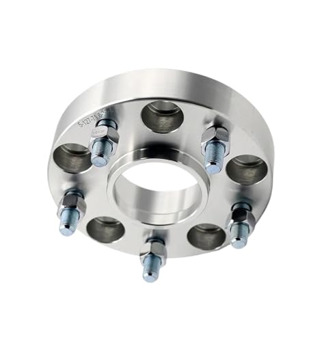 WheelSpacers 2 stück 20/25/30/35/40/50mm PCD 5x 114,3 CB 67,1mm Rad spacer Adapter 5 Lug Für Kia Auto(2PCS 25mm Silver) von SRQORT