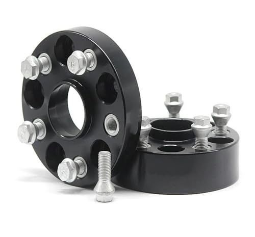 WheelSpacers 2 stück 20/25/30/35/40/50mm PCD 5x11 2 57,1mm Rad abstandshalter adapter für Scirocco für CC(2PCD 35mm Black) von SRQORT