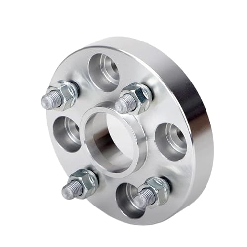 WheelSpacers 2 stück PCD 4X108 CB 63,4mm 20/25/30/35/40mm Rad Spacer Adapter für Ka Für Figo(2PCS 25mm Silver) von SRQORT