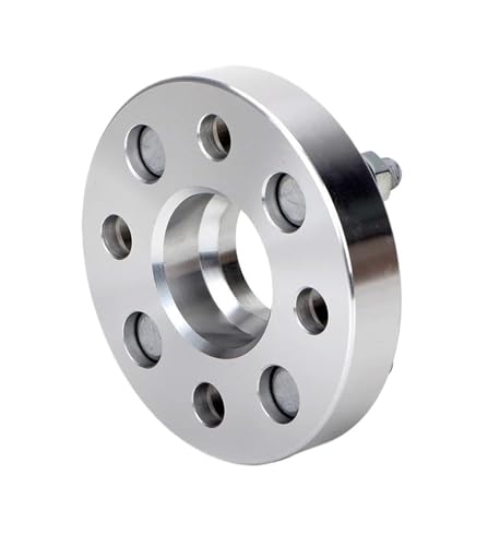 WheelSpacers 2 stück PCD 4x100 Center Loch 54,1mm Rad Geschmiedet Spacer Adapter für Häfele Flansch Dichtung M12x1.5(2PCS 20mm Silver) von SRQORT