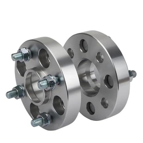 WheelSpacers 2 stück PCD 4x100 Zentrum Loch 54,1mm Rad Geschmiedet Spacer Adapter für peugeot Flansch Dichtung M12x1.5(2PCS 35mm Silver) von SRQORT