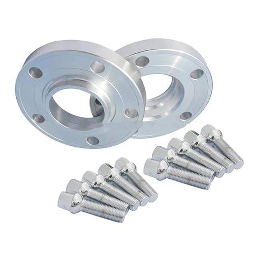 WheelSpacers 2 stücke 20MM PCD 5x120-72.6 Hub Centric + 10 stücke schrauben Auto Rad Spacer Für(With 12x1.5 bolts) von SRQORT