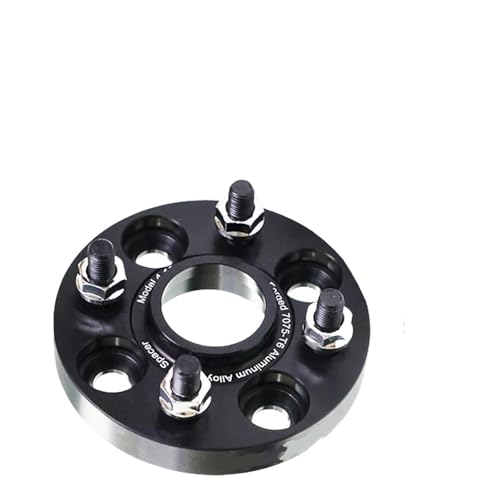 WheelSpacers 25/30mm PCD 4x10 8 65,1mm M12 * 1,25 Rad Spacer Adapter Für KAKTUS(1Pc Spacer 25mm-BK) von SRQORT