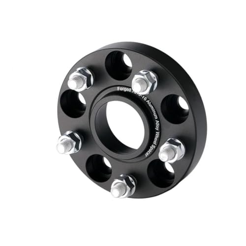 WheelSpacers Spurverbreiterung Adapter PCD 5x108 CB 63.4 Für Volvo S60 M14x1.5 1 Stück(1 piece Black 30mm) von SRQORT