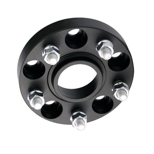 WheelSpacers Spurverbreiterungen Adapter PCD 5x114,3 CB 66,1mm M12x1,25 Für X-Trail 1 Stück(1PC Black 30mm) von SRQORT