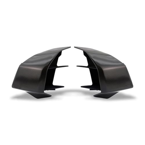Wind Wing Spoiler Für Ducati Für Street Für Fighter V4 V4S 2018-2023 Carbon Fiber Flügel Spoiler Schild Feste Wind Flügel Gleichen Körper Kühler Motorradspoiler(Matte Twill) von SRQORT