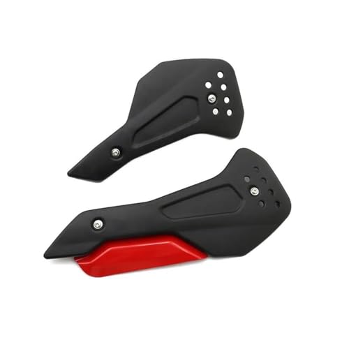 Wind Wing Spoiler Motorrad Bauch Pan Unteren Motor Schutz Spoiler Gugel Abdeckung Seite Verkleidung Bellypan Für Triumph Für Trident 660 2021 2022 Motorradspoiler(Schwarz Rot) von SRQORT