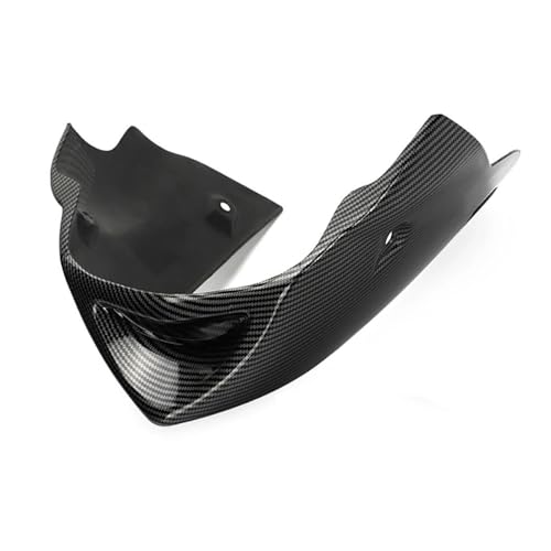 Wind Wing Spoiler Motorrad Carbon Faser Bauch Pan Motor Spoiler Untere Verkleidung Abdeckung Gugel Bellypan Für FZ6 Fazer 600 S2 FZ6S FZ6N 2004-2010 Motorradspoiler(Kohlenstoff-Look) von SRQORT