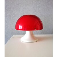 Space Age Mcm Rote Pilzlampe Von Ixo in Den 1960Er Jahren von SRSantander