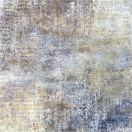 SRTJURFG Modernes Design Quadratisch Teppich rutschfeste, Kurzflor Teppich Abstraktes Design blau Treppe Waschküche Teppich Küche Bodenmatte Waschbar Teppich, 60 x 60 cm von SRTJURFG