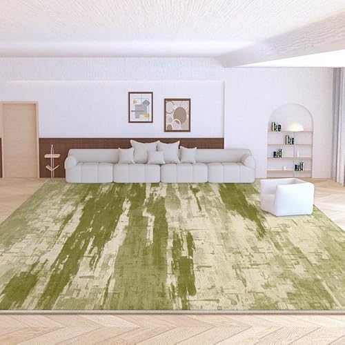 SRTJURFG Teppiche Groß 160x230 cm Wohnzimmer Waschbar Kurzflor rutschfest Bequeme für Schlafzimmer Büro Küche Moderne abstrakte Tinte grün SRTJURFG Teppiche Groß 160x230 cm Wohnzimmer Waschbar Kurzflor rutschfest Bequeme für Schlafzimmer Büro Küche Moderne abstrakte Tinte grün von SRTJURFG