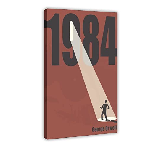 1984 George Orwell Poster Leinwand Poster Schlafzimmer Dekor Sport Landschaft Büro Zimmer Dekor Geschenkrahmen Stil 08x12inch (20x30cm) von SRVOOZ