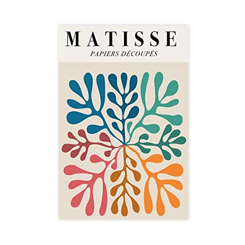 MATISSE PAPIERS DECOUPES Poster Leinwand Poster Schlafzimmer Dekor Sport Landschaft Büro Zimmer Dekor Geschenk Rahmen Stil 30 x 45 cm von SRVOOZ