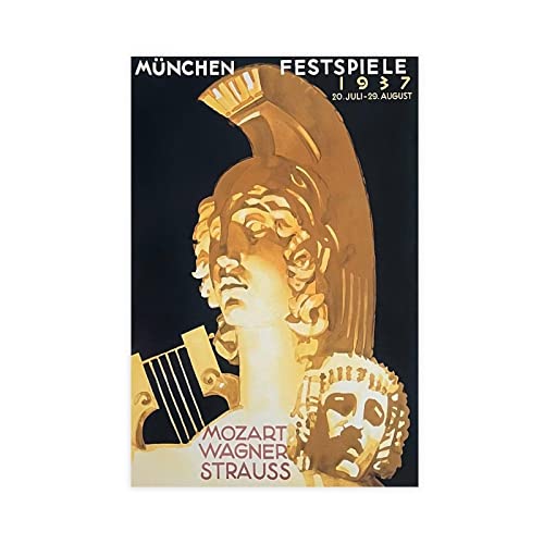 München Festspiele Ausstellungsposter – Mozart – Wagner – Strauss – Klassisches Konzertposter Leinwandposter Wandkunst Dekor Druck Bild Gemälde für Wohnzimmer Schlafzimmer Dekoration Rahmen Stil 40,6 x 61 cm München Festspiele Ausstellungsposter – Mozart – Wagner – Strauss – Klassisches Konzertposter Leinwandposter Wandkunst Dekor Druck Bild Gemälde für Wohnzimmer Schlafzimmer Dekoration Rahmen Stil 40,6 x 61 cm von SRVOOZ