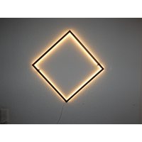 Lampe Nussbaum | Wandlampe Industrial Dimmbar Light Sculpture Modernes Design Led Wandleuchte Metall von SRdesignX