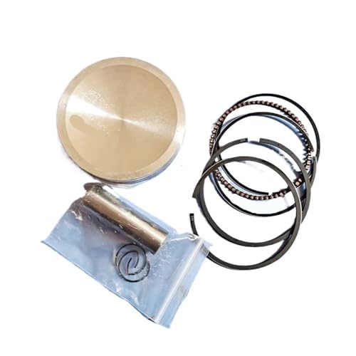 65-mm-Kolbensatz, kompatibel mit FJ180V FJ180-Motor Kompatibel mit KAAZ-Rasenmäher, Austausch der Zylinderkolbenring-Stiftclip-Baugruppe(1 X PISTON RING KIT) von SRxBKC