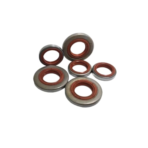 Ersatz-Kurbelwellen-Öldichtungssatz, kompatibel mit MS341 MS361 MS362 MS441 Kettensägenteilen OEM 9640 003 1560 1600(5 SETS) von SRxBKC