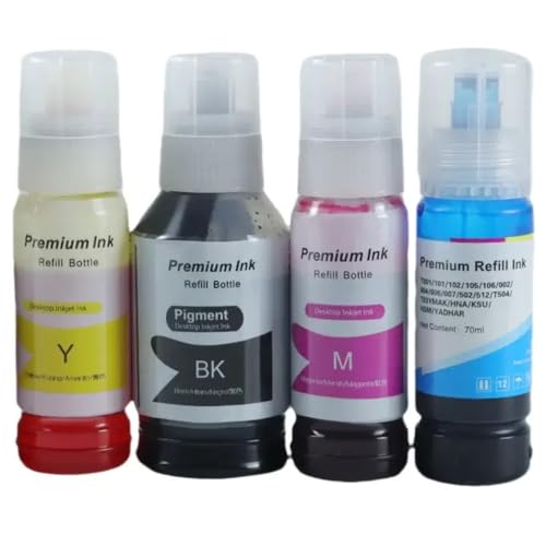Kompatible Tinte 001 Set von 4 Farben Kompatibel mit L4150 4160 6190 14150 6290 4260 6170 6270 Commercial Inkjet Drucker(1 Set) von SRxBKC