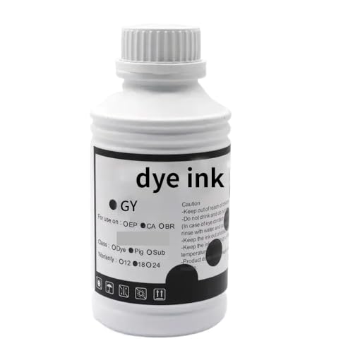 SRxBKC 1000 ml kompatible Farbstofftinte Kompatibel mit IPF650 IPF655 IPF685 IPF700 IPF710 IPF750 IPF755 IPF760 IPF765 PLANDTER PRIDTER Printer FELDUNG Tink(GY) von SRxBKC