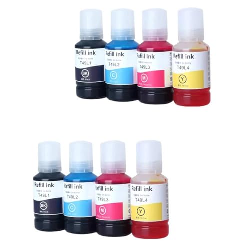 SRxBKC 140 ml Nachfüllink kompatibel mit T49 T49H1 T49H2 T49H3 T49H4 Kompatibel mit Sc-T3170 F170 F570 F571 T3100X F100, F500 F550 F560 F561 F160 F530(2set) von SRxBKC