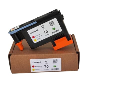 SRxBKC 70 PrinThead C9404A C9405A C9406A C9407A C9408A C9409A C9410a kompatibel mit DesignJet Z5200 Z5400 Z2100 Z3100 Z3200 Drucker(70 M and Y) von SRxBKC