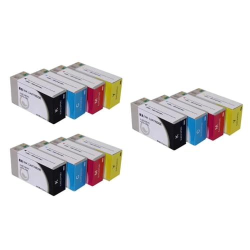 SRxBKC Kompatible Tintenpatrone SJIC22P Kompatibel mit TM-C3500 C3500 Etikettdruckerersatz Kompatibel mit C33S020577 SJIC22P Pigment Tinte Patrone Europa Verwendung(SJIC22P 4Color 3set) von SRxBKC