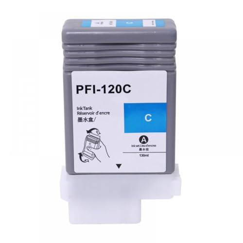 SRxBKC Wiederaufladbare Tintenpatrone PFI-120 PFI120 130 ml 5 Farbset kompatibel mit TM-200 TM200 TM-205 TM-300 TM-305 TM300 Drucker(C-1PC) von SRxBKC