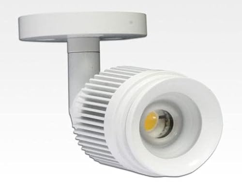 SSAM electronics 4W LED Fokus Mini Spot mit Halterung weiß rund Warm Weiß / 3000K 220lm 230VAC 25-65Grad von SSAM electronics