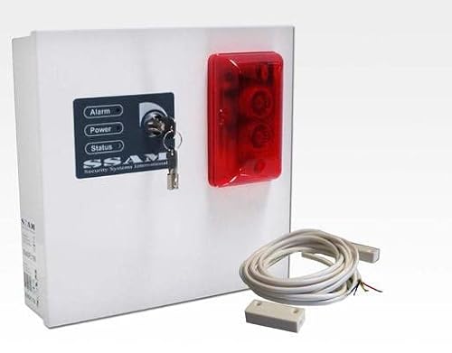 Tagalarm Fluchttürsicherung mit Sirene und Blitzlicht erweiterbar / Platz für 7,2Ah 12V Bleigelakku SSAM electronics von SSAM electronics