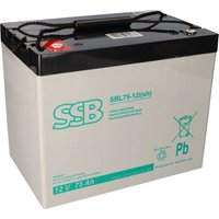 SSB - Blei Akku sbl 75-12i(sh) agm Batterie M6 Schraubanschluss - 12V 75Ah von SSB