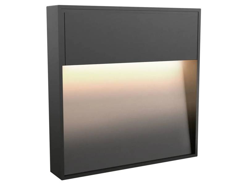 B-Ware Ssc Lu Xon Eleva Led Wandleuchte Treppenleuchte Anthrazit Eckig Warmweiß 230 V von SSC-LUXon