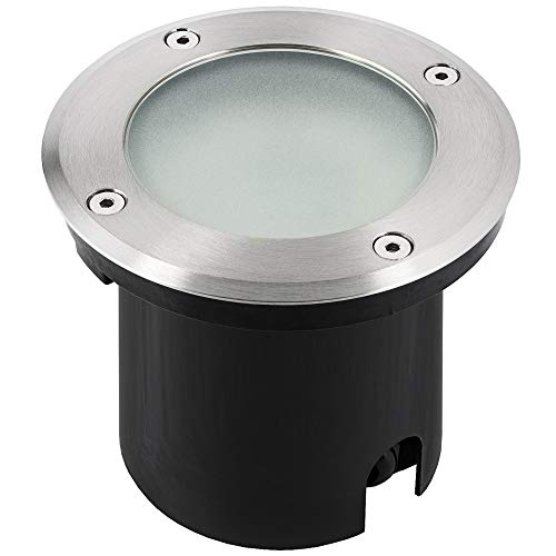 SSC-LUXon LED Einbau Bodeneinbaustrahler MARNE dimmbar für Außen IP67 wasserfest, trittfest & befahrbar - inkl LED GU10 5W neutralweiß von SSC-LUXon