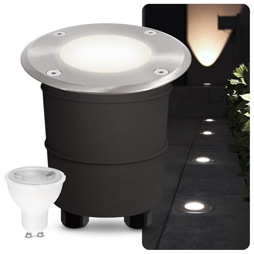 SSC-LUXon LED Einbau Bodeneinbaustrahler MARNE dimmbar für Außen IP67 wasserfest, trittfest & befahrbar - inkl LED GU10 5W neutralweiß SSC-LUXon LED Einbau Bodeneinbaustrahler MARNE dimmbar für Außen IP67 wasserfest, trittfest & befahrbar - inkl LED GU10 5W neutralweiß von SSC-LUXon