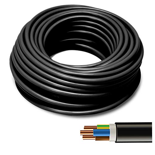 NYY Erdleitung 3x1,5 mm² Installationskabel dreiadrig 50 Meter - Erdkabel für Erdreich & Aussen - Kupfer Volldraht PVC Isolation von SSC-LUXon