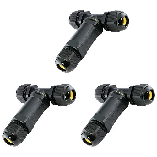 SSC-LUXon® wCable Set mit 3 x Verbindungsmuffen T-Stück IP68 Wasserdicht 5-polig - Verbindungsboxen T-Form - Kabel Ø 4-14 mm von SSC-LUXon
